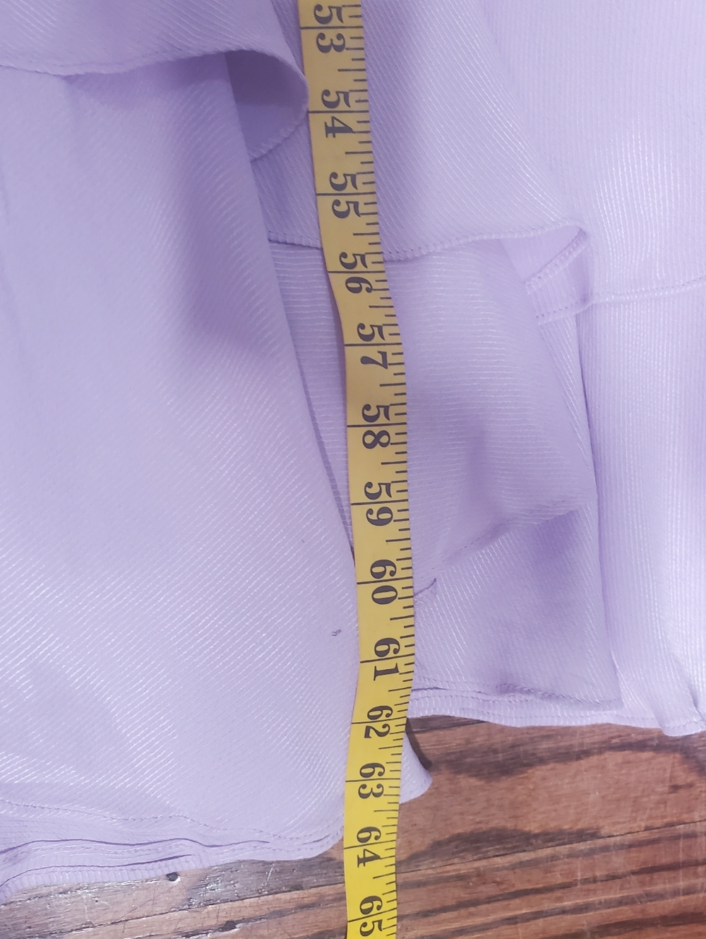 Anthropologie Let Me Be Femme Ruffled Lavender V-Neck Maxi Dress Size M - Picture 13 of 15